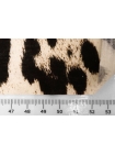Трикотаж Roberto Cavalli Кулирка хлопковый Абстрактный серо-коричневый леопард ES H41/5 S40 9012410