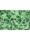 Льняной трикотаж MAX MARA Зеленая абстракция H46/6 U30 18022413