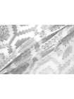 Шелк-шифон филькупе люрекс ETRO Серебряный на белом Орнамент KZ H28/1 O20 18032417