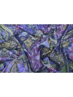 Вискоза стрейч плательная Miroglio фиолетовая Цветочная Абстракция KZ H21/4 I20 18032426
