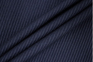 Костюмная шерсть фактурная MAX MARA Темно-синяя H60/2/СС50 19062430