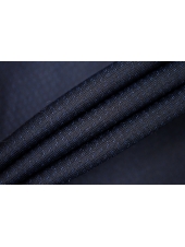 Костюмная жаккардовая шерсть MAX MARA Темно-синяя TRC H59/5  АА40 19062439
