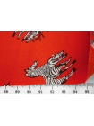 Креповая вискоза Зебры на красном H21/11 i60 23062401