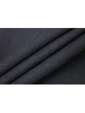 Костюмная шерсть стрейч Mеланж Иссиня-черная BL H59/4 BB40 29052418