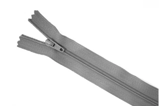 Молния пластиковая серая  G02 16 см 12112416
