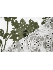 Шитье хлопковое с цветочным принтом MAX MARA Бело-зеленое Н3 / FF44  17022401