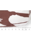 Плательно-рубашечная вискоза со льном MAX MARA какао Цветы MM H21/6 I30 17022412