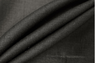ОТРЕЗ 1,3 М Лен умягченный полированный плательно-костюмный MAX MARA Черный MM (52) 17022417-1