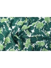 Креповая вискоза MAX MARA Зеленые цветы H21/6 / I20 18022414
