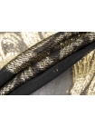 ОТРЕЗ 2,4 М  Шелковый шифон филькупе MAX MARA Черно-золотой  (08)   18022424-1