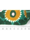 ОТРЕЗ 2,5 М Крепдешин шелковый MAX MARA Цветочный Зеленый (32) 19022411-2