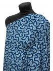 Хлопок мерсеризованный рубашечно-плательный Max Mara Синий орнамент H9/4 / B60 19022413