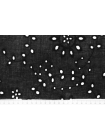 Шитье хлопковое цветочные узоры MAX MARA Черное MM H3/ B00 19022424