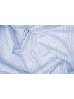 Рубашечный хлопок голубой в зеленую полоску IDT H5/ A20 26012445