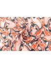 Батист хлопковый Коралловый орнамент Икат IDT H2/3 / А20 29012412