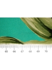 Крепдешин шелковый MAX MARA Цветы на зеленом H31 / N20  29022418