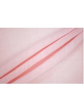 Лен рубашечно-плательный бело-розовый в полоску IDT H16/2/ E22 3022405