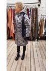 ОТРЕЗ 1,35 М Стежка MONCLER Золотисто-серебряная в ромбик SMF (14) 23102303-1