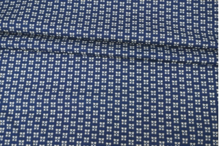 Хлопок рубашечно-плательный ACHILLE PINTO Цветочки на синем H9/6 В70 15032448