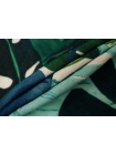 Лен плательно-костюмный стрейч Achille Pinto Зеленый с синим KZ H16/ E70 18032435