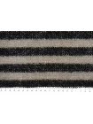 Трикотаж шерстяной вязаный Серо-черная полоска MAR H49 / X20 21012401