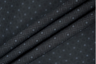 Рубашечный шелк с хлопком Холодный черный Геометрия MAR H31/ N20 26012444