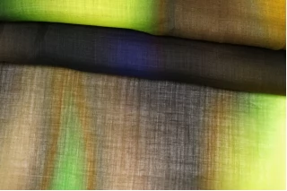 ОТРЕЗ 0,95 М Вуаль из крапивы Салатово-коричневая TRC (27) 27012410-5