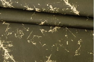 Плащевый нейлон Хаки Абстракция IDT H54/5 KK00 28012450