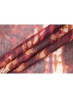 Батист хлопковый Бордовая Абстрактные листья IDT H2/3 / А20 29012409