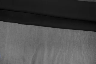 ОТРЕЗ 2,2 М Шелковый шифон Черный BRS (17) 15122421-1