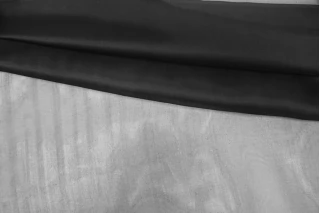 ОТРЕЗ 0,35 М Органза шелковая Черная BRS (09) 15122423-1