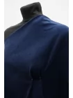 Микровельвет костюмно-плательный MAX MARA Тёмно-синий MM H18/3 K50 1102593