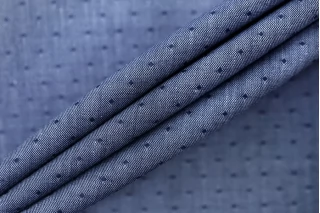 Рубашечный хлопок жаккардовый ETRO "под джинсу" Сине-голубой H4/6 А20 17022591