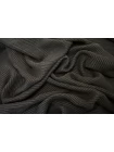 Купра плательная жаккардовая DOLCE & GABBANA Тёмно-коричневая в полоску IDT H23/1 j33 17062533