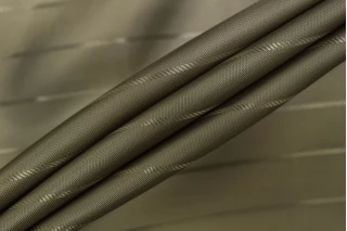Подкладочная вискоза жаккардовая в полоску Зелёный хаки SF H50/7 U20 20062568