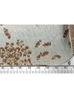 Гобелен хлопковый костюмный с люрексом Цветы на мятном TRC H34/1/ M70 28072527