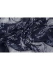 Шифон шёлковый MAX MARA Птицы на тёмно-синем MM H28/1 N50 1102502