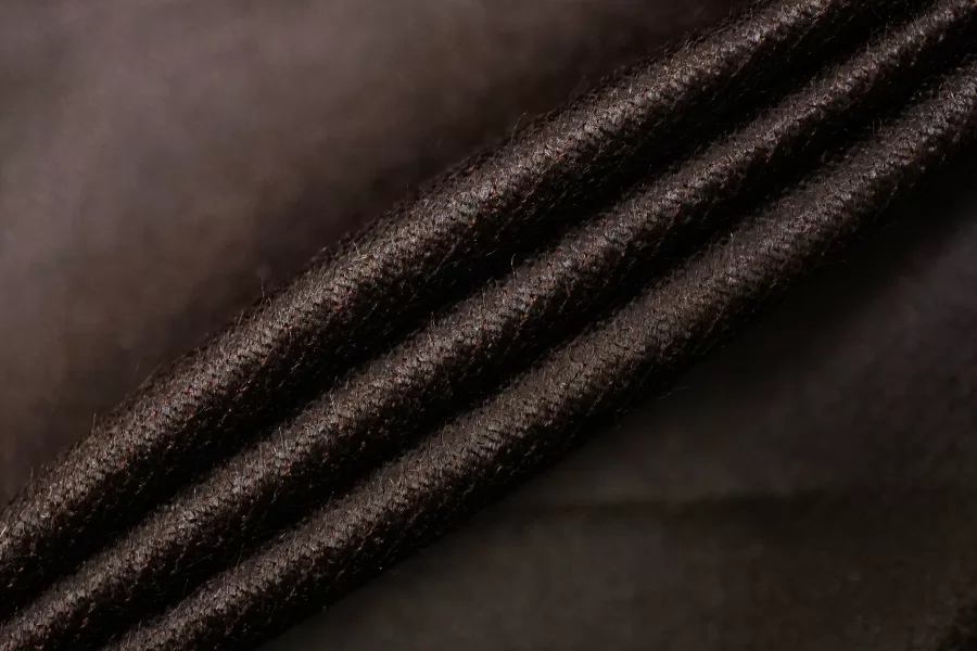 Велюр-стрейч хлопковый костюмный MAX MARA Тёмно-коричневый MM H003 EE55 1102581