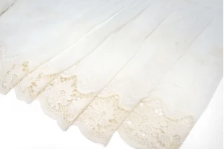 Шитье на белом шёлковом батисте с хлопковым кружевом la Perla ST5 10072525