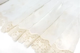 Шитье на белом шёлковом батисте с хлопковым кружевом la Perla ST5 10072526