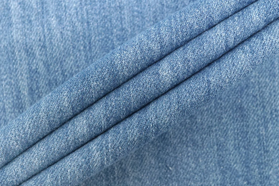ОТРЕЗ 1,15 М Джинса хлопковая варёная Сине-Голубая CMF (33) 30062505-1