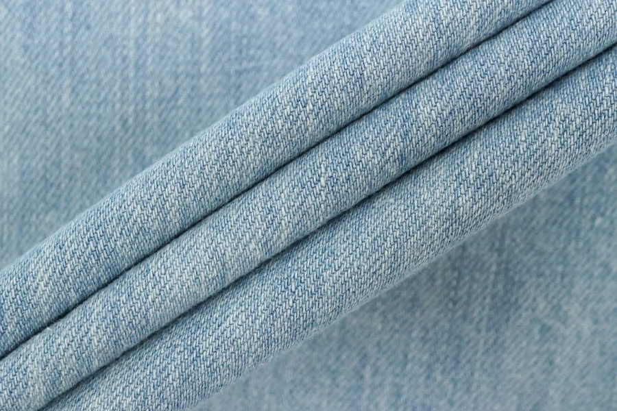 ОТРЕЗ 1,2 М Джинса хлопковая варёная Голубая CMF (26) 30062512-1