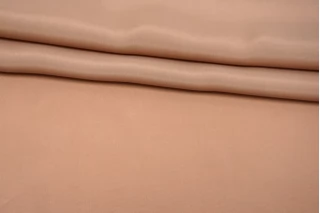 ОТРЕЗ 1,45 М Крепдешин шёлк с ацетатом плательно-блузочный MAX MARA Приглушённый бежево-розовый MM (17) 1102501-1