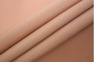 Крепдешин шёлк с ацетатом плательно-блузочный MAX MARA Приглушённый бежево-розовый MM H30/4 O40 1102501