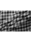 Костюмная поливискоза в клетку MAX MARA Чёрно-серая MM H64 F70 1102545