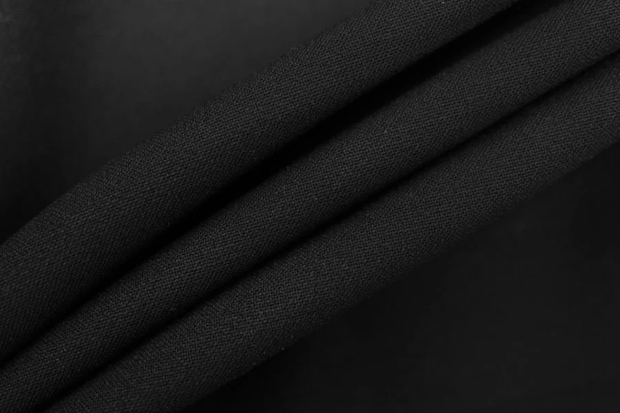 ОТРЕЗ 0,8 М ДЕФЕКТ Поливискоза би-стрейч костюмно-плательная MAX MARA Чёрная MM (ДФ1) 1102551-2