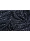 Трикотаж хлопковый MAX MARA Тёмный сине-серый в полоску и ёлочку MM H41/4 X40 1102599