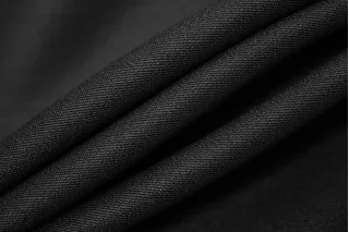 Костюмная шерсть с шёлком VALENTINO Иссиня-черный BL H59/2 РР40 30102529