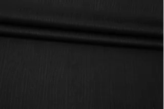 Костюмно-плательная шерсть фактурная Чёрная BNC H59/2 jj40 30102534
