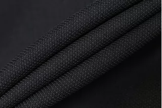 Костюмная шерсть креповая Чёрная BL Н59/6 JJ50  30052578
